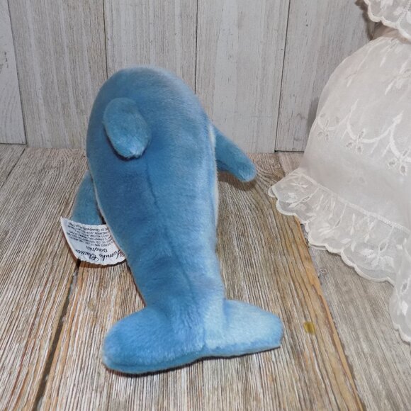 Russ YOMIKO CLASSICS Plush BLUE & WHITE Stuffed DOLPHIN  STUFFED ANIMAL * - Picture 6 of 9